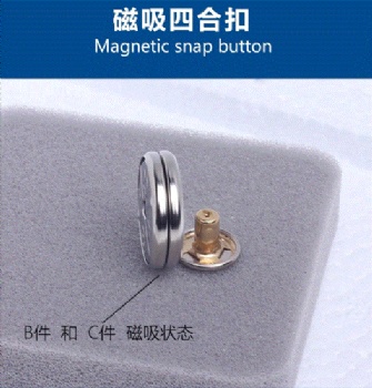磁铁四合扣